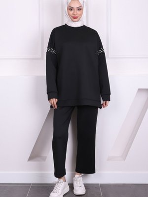 Siyah Omzu İncili Scuba Takım