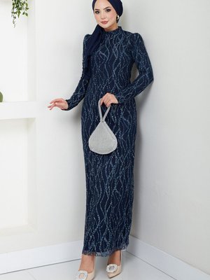 Taş Detaylı Abiye Elbise M Laci Taş Detaylı Abiye Elbise M Laci