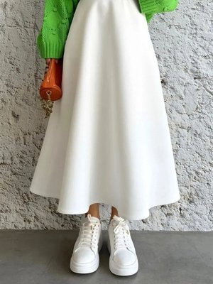 Beyaz Kloş Etek Beyaz Kloş Etek