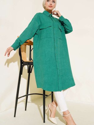 Çift Cepli Uzun Tunik Çift Cepli Uzun Tunik