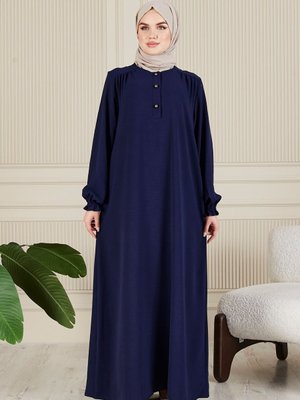 Yaka Önden Düğmeli Salaş Aerobin Gömlek Elbise Anne Namaz Gömlek Elbisesi Yaka Önden Düğmeli Salaş Aerobin Gömlek Elbise Anne Namaz Gömlek Elbisesi