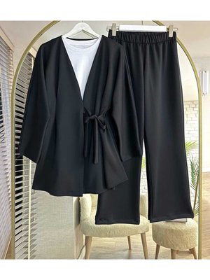 Kadın Yan Baglamalı Tunik Pantolon