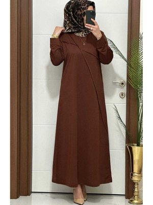 K Kahverengi Elbise Çima Detay Ikı Iplık Buyuk Beden Elbise Yeni Sezon K Kahverengi Elbise Çima Detay Ikı Iplık Buyuk Beden Elbise Yeni Sezon