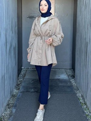 Theresa Kısa Trençkot Toprak Theresa Kısa Trençkot Toprak