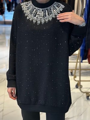 Bright Taşlı Tunik Siyah Bright Taşlı Tunik Siyah