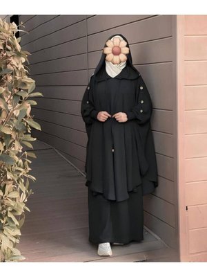 Yeni Sezonlu Kadın Tesettürlü Yazlık Çarşaf İki Parçalıdır Model G Yeni Sezonlu Kadın Tesettürlü Yazlık Çarşaf İki Parçalıdır Model G