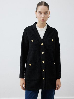 Daphne Tuvit Kolej Hırka Siyah