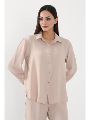 Taş Salaş Ve Şık Rahat Kesim Uzun Kollu Aerobin Gömlek,gm