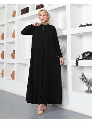 Ferace Abaya Mevlana Ipeği Kloşlu