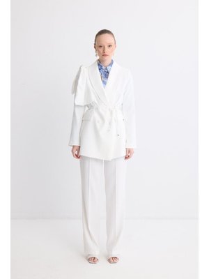 Ekru Samira Business Ceket Takım