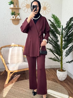 Pensli Scuba İkili Takım Bordo