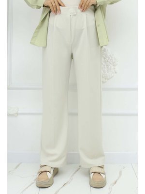 Taş Rengi Bol Paça Palazzo Pantolon