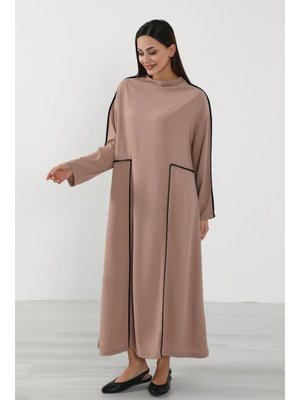 Vizon Rahat Kesim Şerit Detaylı Aerobin Elbise,elb