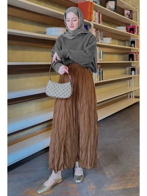 Kahverengi Kraş Etek Kahverengi Kraş Etek