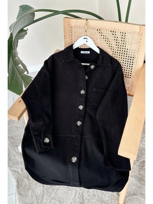 Peyda Siyah Gabardin Ceket