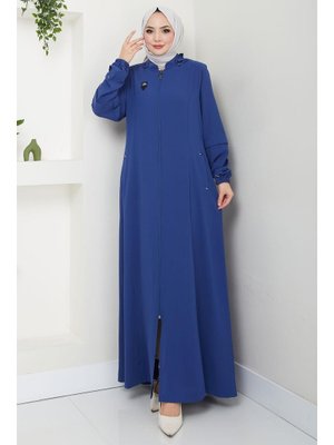 İndigo Kapüşonlu Ferace İndigo Kapüşonlu Ferace