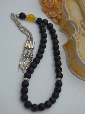 Çok Renkli Lavtaşı Ve Ceyt Taşından Tespih