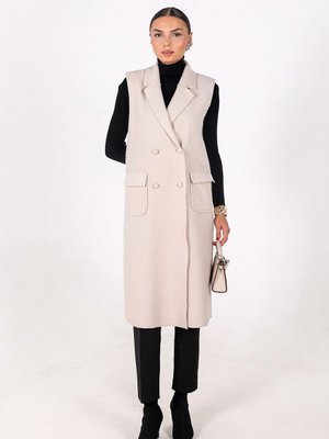 Taş Uzun Keçe Yelek Taş Uzun Keçe Yelek