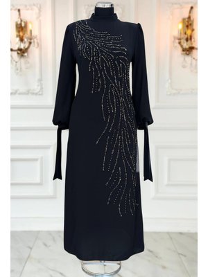 Siyah İrem Abiye Elbise