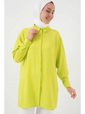 E.yeşil Uzun Gömlek Tunik E.yeşil Uzun Gömlek Tunik