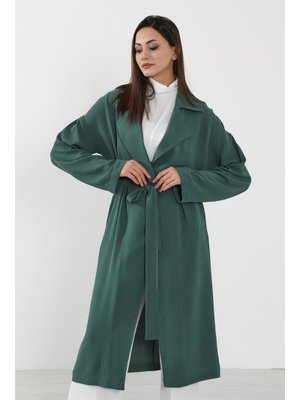 Açık Yeşil Mevsimlik İnce Aerobin Trençkot,elb