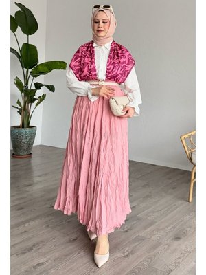 Pembe Kraş Etek Pembe Kraş Etek