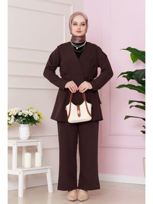 Kahverengi Yandan Bağlamalı Hürremtakım