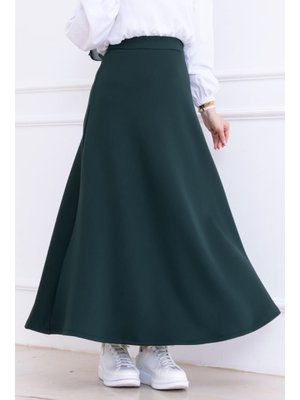 Zümrüt Yeşili Neris Scuba Etek