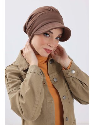 73rb Kahverengi Siperlikli Şapka Bone,b 73rb Kahverengi Siperlikli Şapka Bone,b