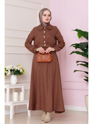 Kahverengi Cepkenli Etekli İkili Takım