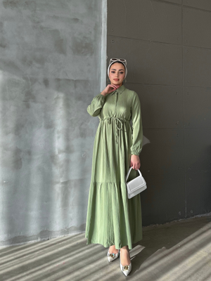 Asya Bürümcek Elbise Mint