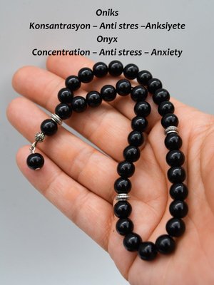 Çok Renkli Oniks Taşlı Tespih