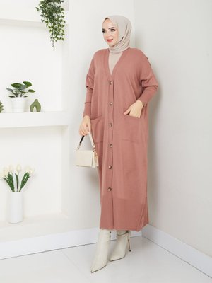 Harika Yumuşacık Hafif Yarasa Kol Triko Hırka