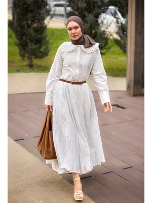 Beyaz Kraş Etek Beyaz Kraş Etek