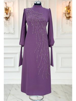 İrem Abiye Elbise Lavanta