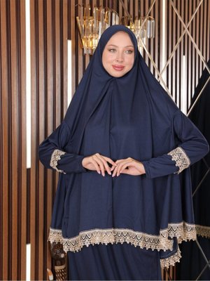 Mercan İkili Takım Standart Beden Alt Üst Namaz Elbisesi Namazlık