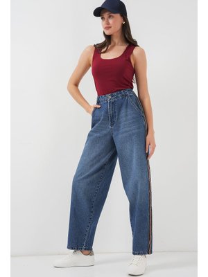 Lacivert Baggy Kot Pantolon Lacivert Baggy Kot Pantolon