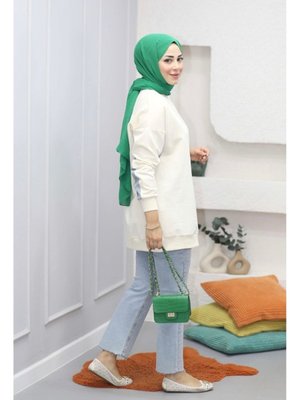 Denim Detaylı Sweat / Tunik Denim Detaylı Sweat / Tunik