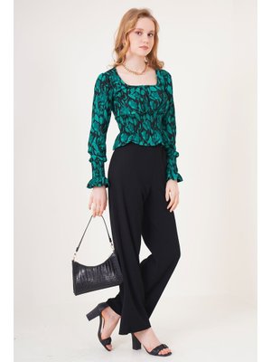 Siyah Örme Pantolon Siyah Örme Pantolon