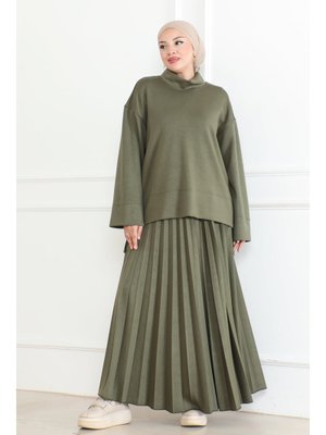 Haki Modal Scuba Etekli Takım &