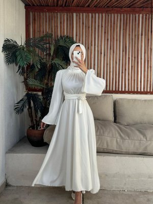 Beyaz Nikah Elbisesi