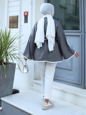 Bağlamalı Gabardin Ceket Bağlamalı Gabardin Ceket