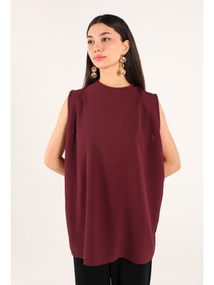 Bordo Krep İç Tunik