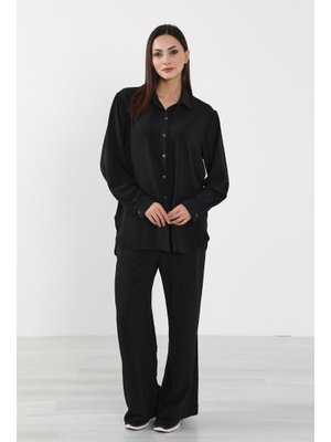 Siyah Rahat Ve Şık Günlük Aerobin Takım,tk