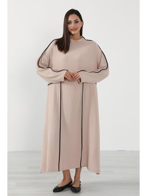 Taş Rahat Kesim Şerit Detaylı Aerobin Elbise,elb