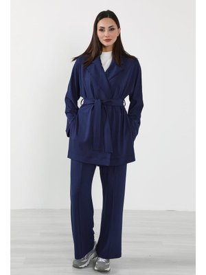 Lacivert Şık Ve Rahat İkili Takım,tk