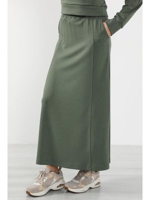 Haki Lastikli Bel Cepli Rahat Etek,etk