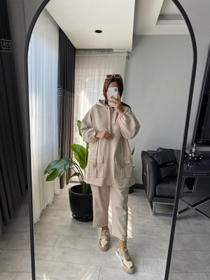 Scuba Fermuar Kapamalı Cep Detaylı Ceket