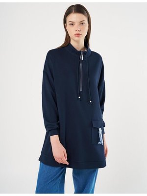 Garnili Scuba Sweatshirt Koyu Lacivert