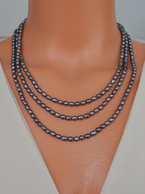 Çok Renkli Arpa İncili Kolye